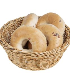 Olympia Polywicker Round Basket Light Brown 220mm (JA351)