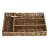 Olympia Polywicker Cutlery Organiser Dark Brown 340x250mm (JA357)