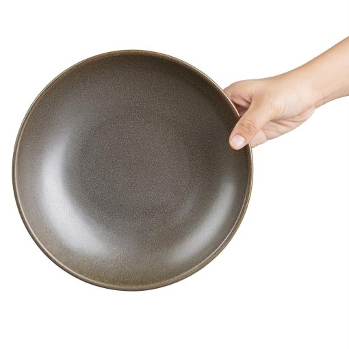 Olympia Ember Mahogany Low Coupe Bowls 230mm 4 Pack (JA554)