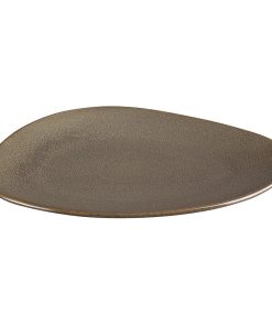 Olympia Ember Mahogany Triangle Plates 308x255mm 4 Pack (JA556)