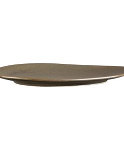 Olympia Ember Mahogany Triangle Plates 308x255mm 4 Pack (JA556)