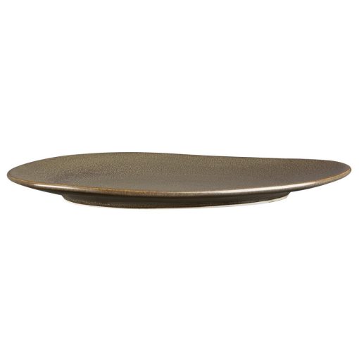 Olympia Ember Mahogany Triangle Plates 308x255mm 4 Pack (JA556)