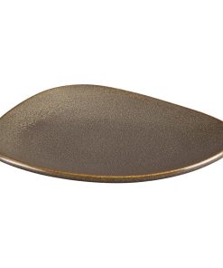 Olympia Ember Mahogany Triangle Plates 190x160mm 6 Pack (JA559)
