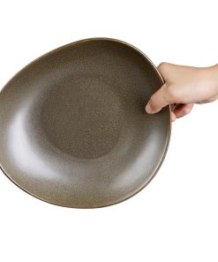 Olympia Ember Mahogany Triangle Bowls 245x220mm 4 Pack (JA560)