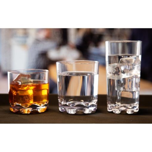 Olympia Kristallon Aspen Polycarbonate Hi Ball Tumblers 350ml 6 Pack (JA592)