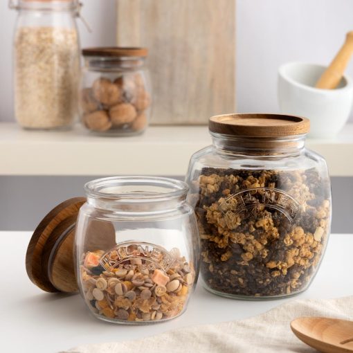 Kilner Universal Jar with Acacia Wooden Lid 850ml (JA603)