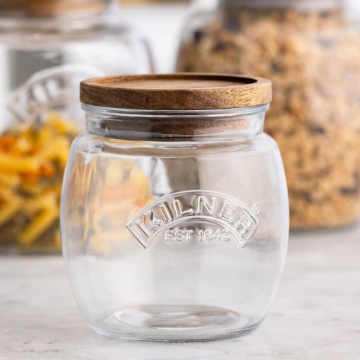 Kilner Universal Jar with Acacia Wooden Lid 850ml (JA603)