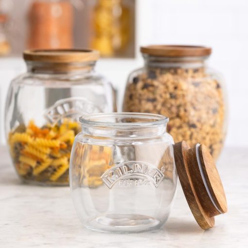 Kilner Universal Jar with Acacia Wooden Lid 850ml (JA603)