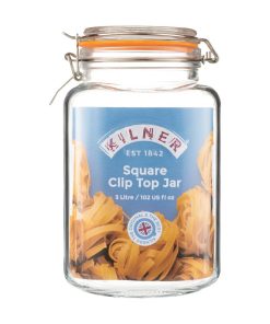 Kilner Clip Top Square Jar 3Ltr (JA613)