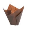 Matfer Bourgeat Tulip Muffin Cases Brown 80x50mm 200 Pack (JA618)