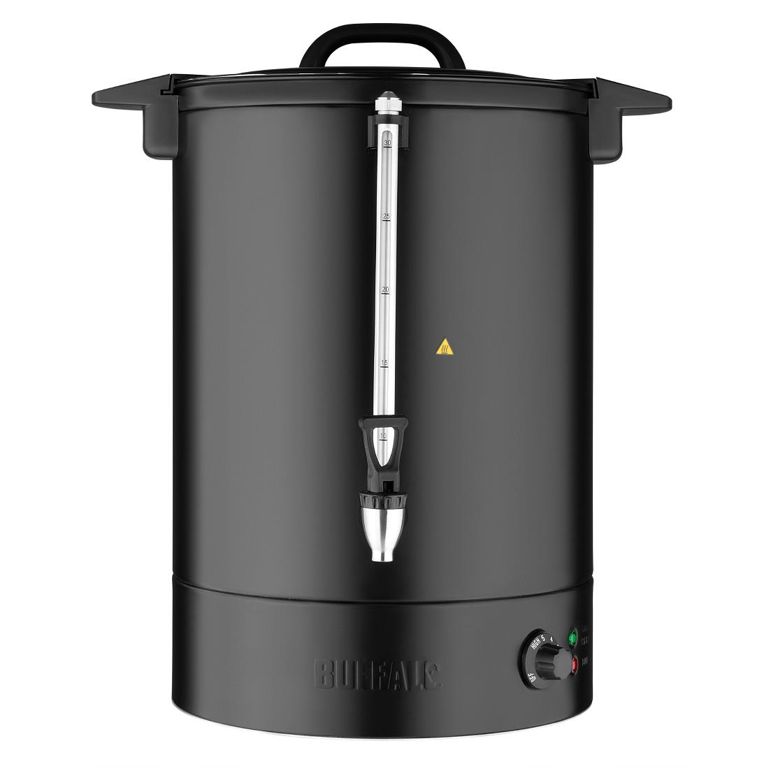 Buffalo Energy Saving Water Boiler Matt Black 30Ltr (JA863)