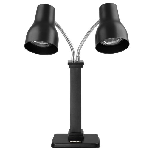 Buffalo Double Heat Lamp Carving Station Matt Black 2x250W (JA868)