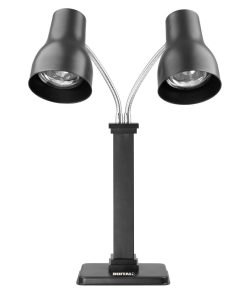 Buffalo Double Heat Lamp Carving Station Matt Black 2x250W (JA868)