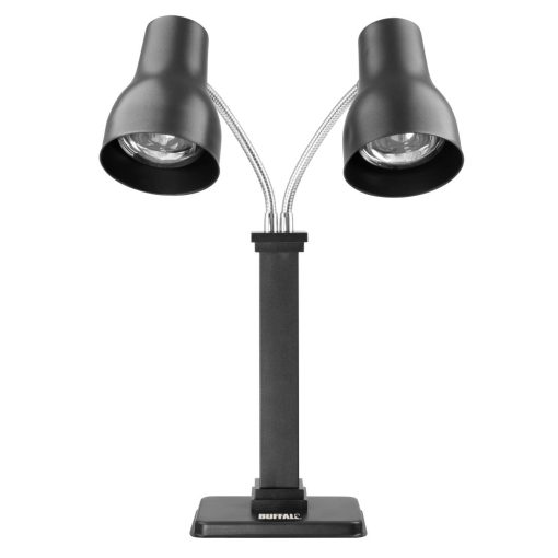 Buffalo Double Heat Lamp Carving Station Matt Black 2x250W (JA868)