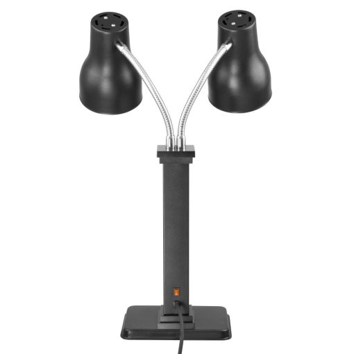Buffalo Double Heat Lamp Carving Station Matt Black 2x250W (JA868)