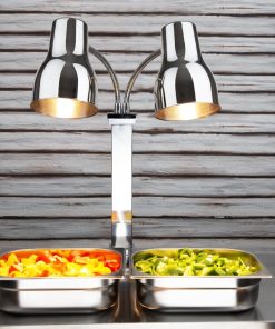 Buffalo Double Heat Lamp Carving Station Copper 2x250W (JA869)