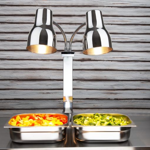 Buffalo Double Heat Lamp Carving Station Copper 2x250W (JA869)