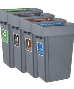 Jantex Slim Bin Label - Mixed Paper and Card (JB490)