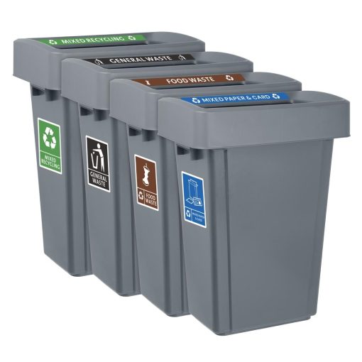 Jantex Slim Bin Label - Mixed Paper and Card (JB490)