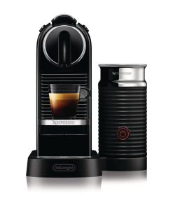 Nespresso CitiZ by DeLonghi and Aeroccino3 Milk Frother Black EN267-BAE (JB695)
