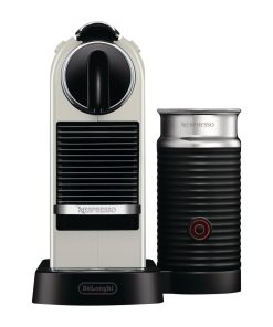 Nespresso CitiZ by DeLonghi and Aeroccino3 Milk Frother White EN267-WAE (JB696)