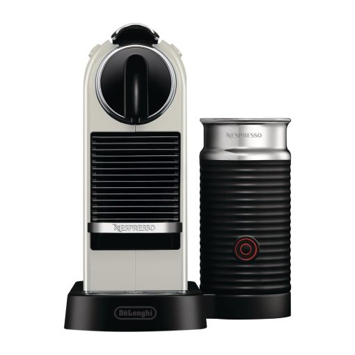Nespresso CitiZ by DeLonghi and Aeroccino3 Milk Frother White EN267-WAE (JB696)