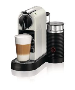 Nespresso CitiZ by DeLonghi and Aeroccino3 Milk Frother White EN267-WAE (JB696)