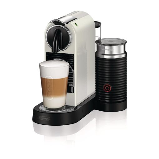 Nespresso CitiZ by DeLonghi and Aeroccino3 Milk Frother White EN267-WAE (JB696)