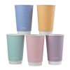 Vegware Feel Good Double Wall Pastel Hot Cups 16oz 400 Pack (JB819)