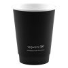 Vegware Double Wall Hot Cups Black 12oz 500 Pack (JB821)