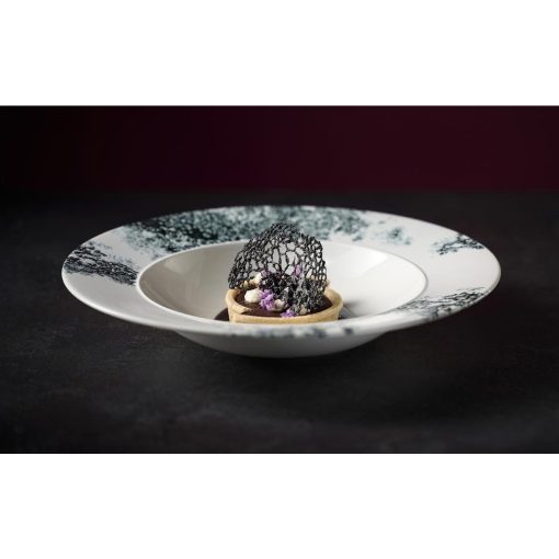 Churchill Alchemy Ambience Standard Rim Bowls Smoke Black 280mm 6 Pack (JC500)