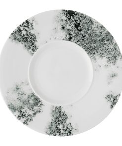 Churchill Alchemy Ambience Medium Rim Plates Smoke Black 280mm 6 Pack (JC502)