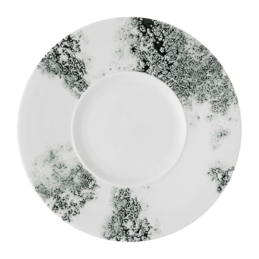 Churchill Alchemy Ambience Medium Rim Plates Smoke Black 280mm 6 Pack (JC502)
