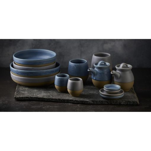 Churchill Emerge Melamine Oslo Blue Deep Serving Bowls 285mm 4 Pack (JC538)