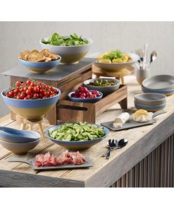 Churchill Emerge Melamine Oslo Blue Deep Serving Bowls 285mm 4 Pack (JC538)