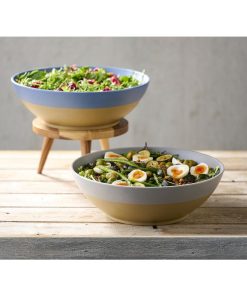 Churchill Emerge Melamine Oslo Blue Deep Serving Bowls 285mm 4 Pack (JC538)