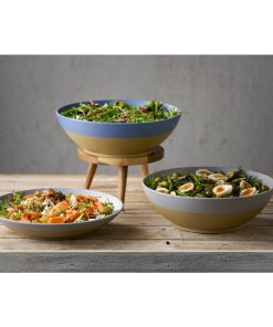 Churchill Emerge Melamine Oslo Blue Deep Serving Bowls 285mm 4 Pack (JC538)