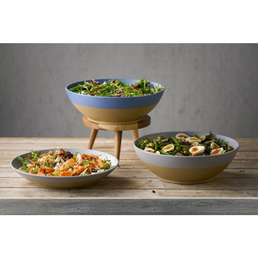 Churchill Emerge Melamine Oslo Blue Deep Serving Bowls 285mm 4 Pack (JC538)