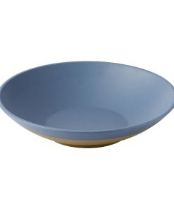 Churchill Emerge Melamine Oslo Blue Shallow Serving Bowls 300mm 4 Pack (JC539)