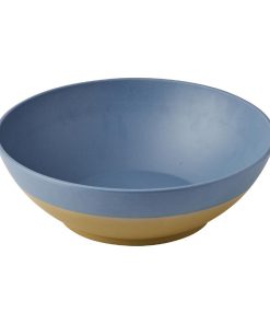 Churchill Emerge Melamine Oslo Blue Deep Serving Bowls 360mm 2 Pack (JC540)