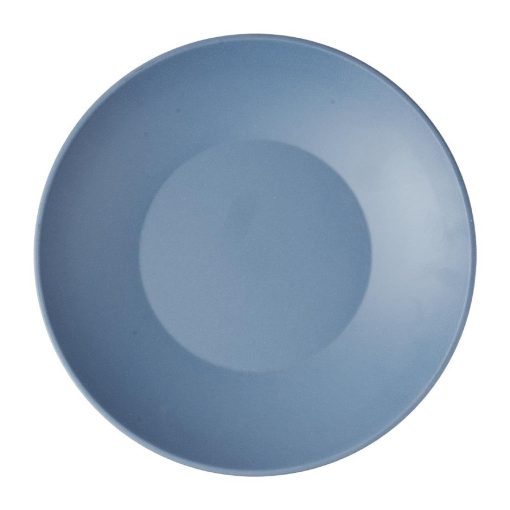 Churchill Emerge Melamine Oslo Blue Shallow Serving Bowls 360mm 2 Pack (JC541)