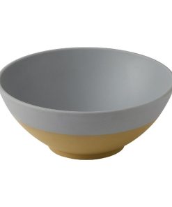 Churchill Emerge Melamine Seattle Grey Deep Serving Bowls 285mm 4 Pack (JC542)