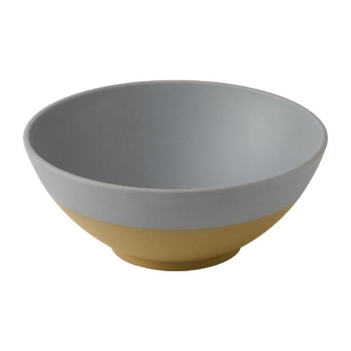 Churchill Emerge Melamine Seattle Grey Deep Serving Bowls 285mm 4 Pack (JC542)