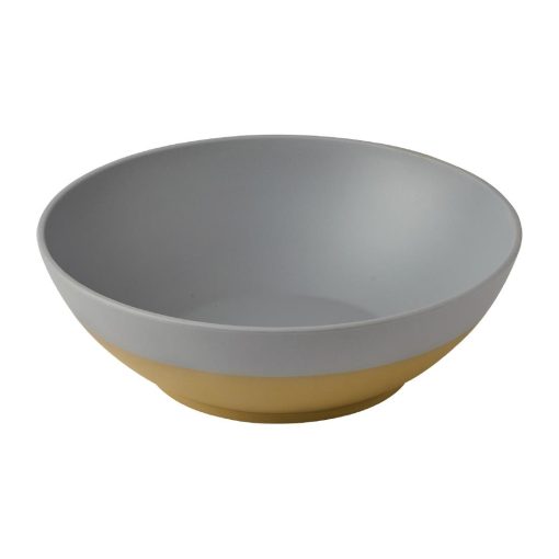 Churchill Emerge Melamine Seattle Grey Deep Serving Bowls 360mm 2 Pack (JC544)