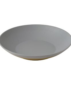 Churchill Emerge Melamine Seattle Grey Shallow Serving Bowls 360mm 2 Pack (JC545)