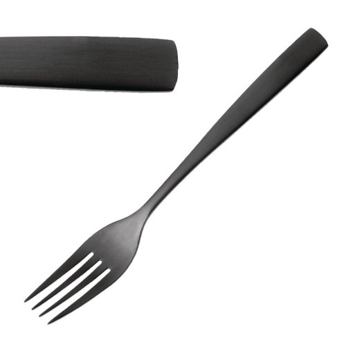 Comas BCN Black Table Forks 12 Pack (JC548)