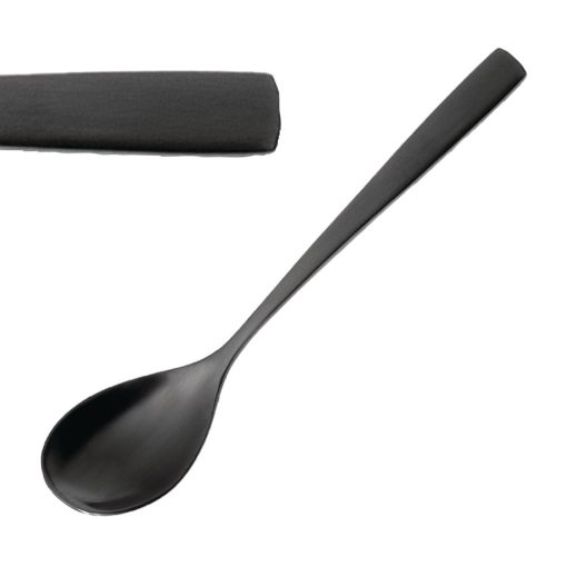 Comas BCN Black Moka Spoons 12 Pack (JC551)