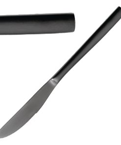 Comas BCN Black Dessert Knives 12 Pack (JC558)