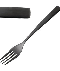 Comas BCN Black Dessert Forks 12 Pack (JC560)