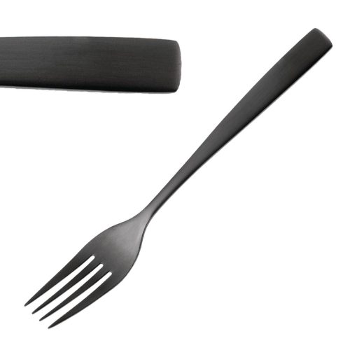 Comas BCN Black Dessert Forks 12 Pack (JC560)